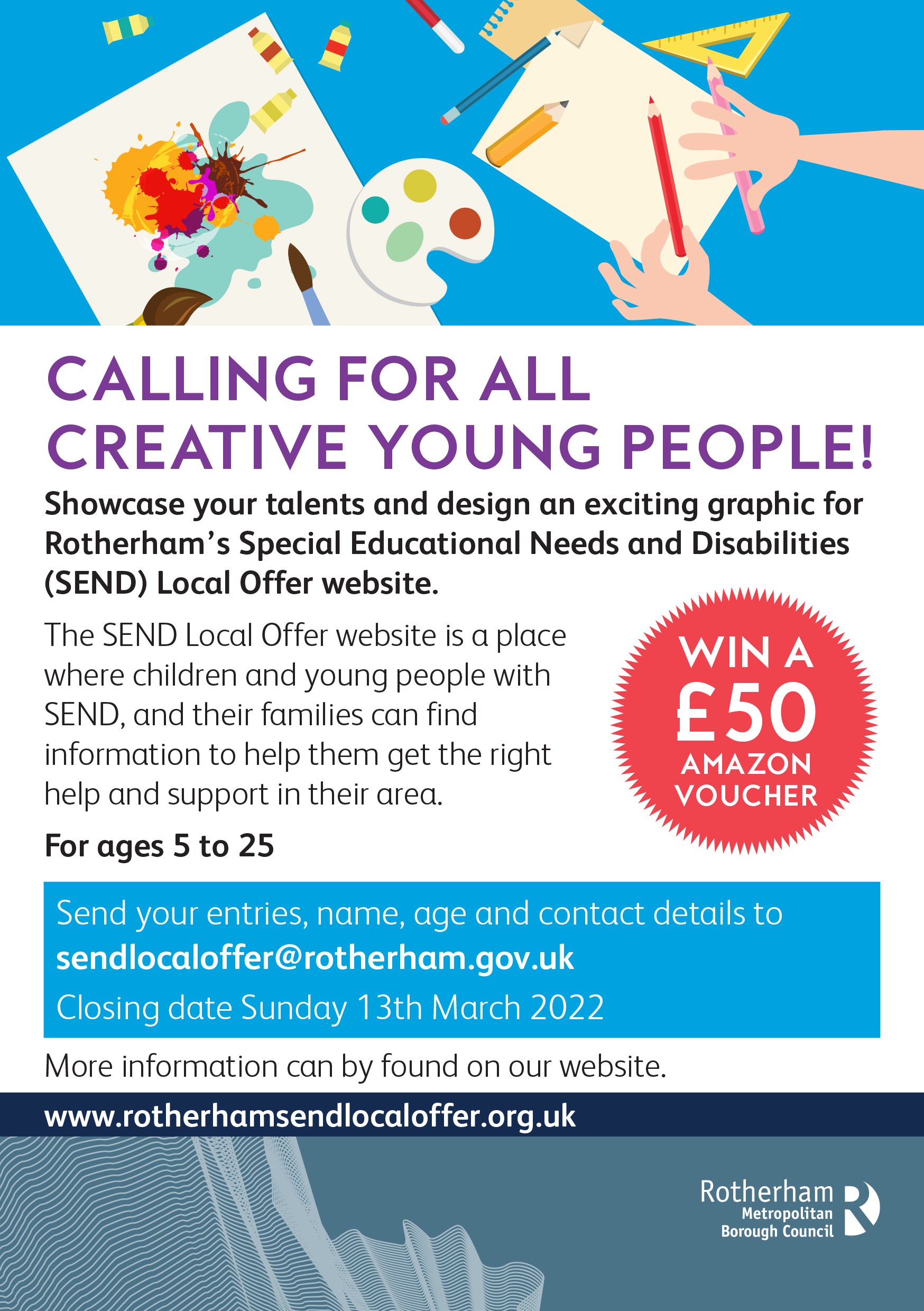 CALLING ALL CREATIVE YOUNG PEOPLE