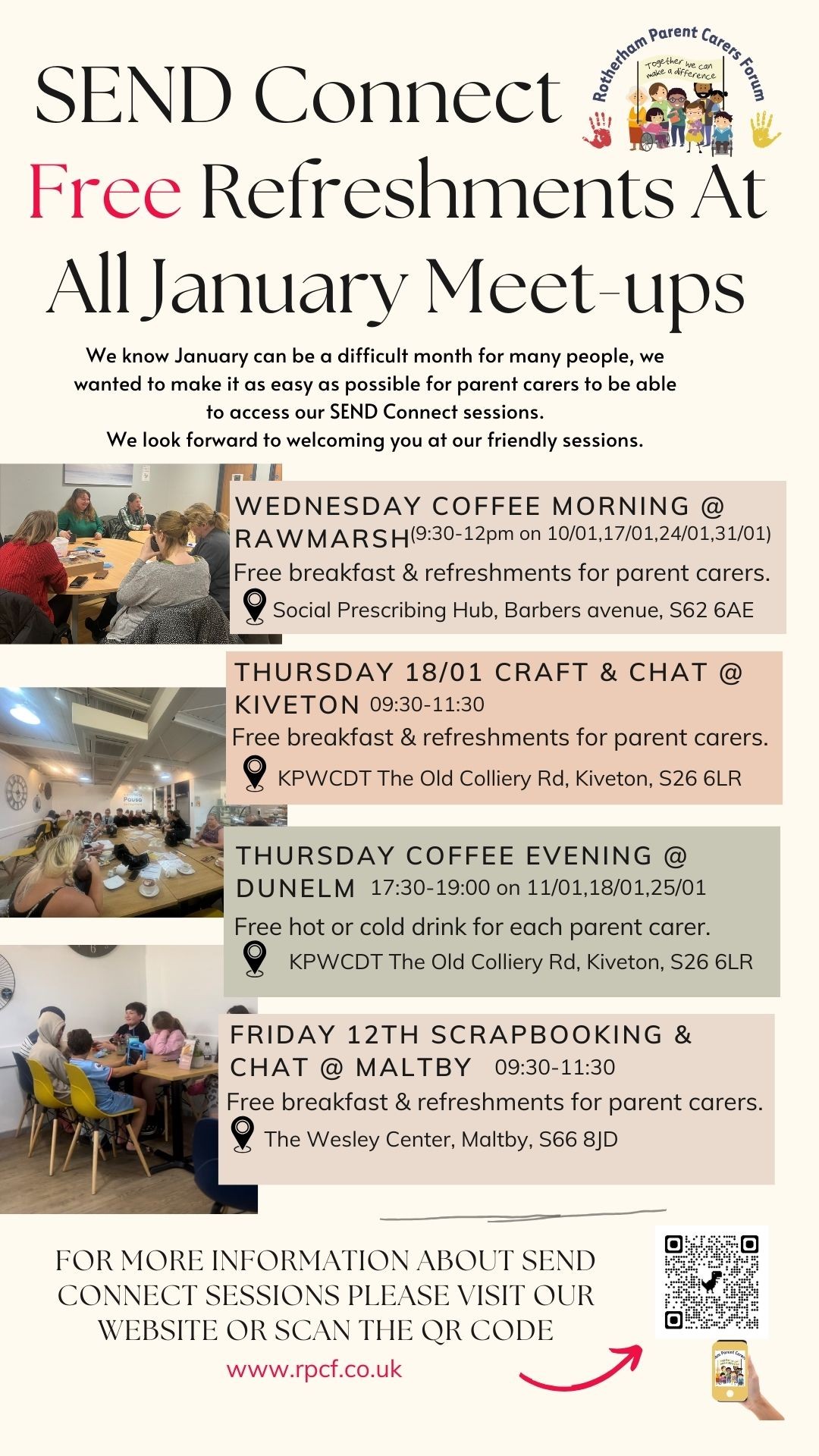 FREE refreshments at SEND Connect in January