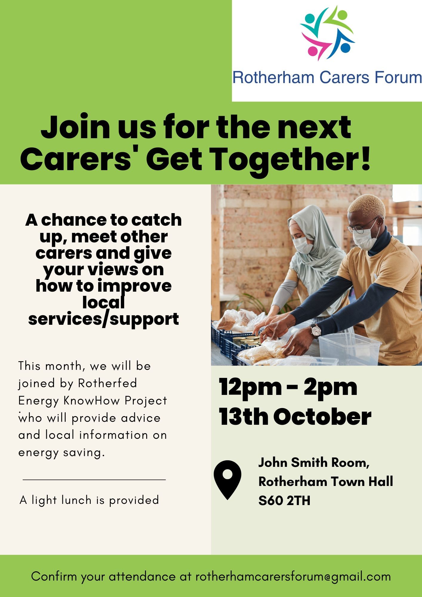 Rotherham Carers forum Flyer