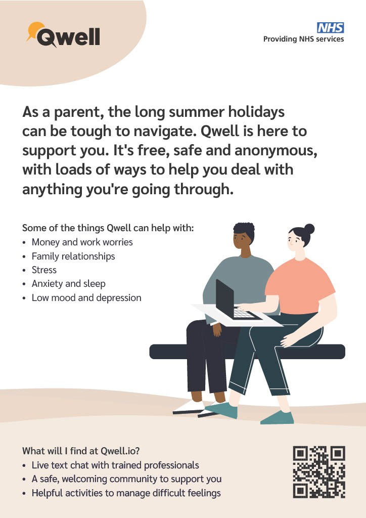 Qwell summer holidays support