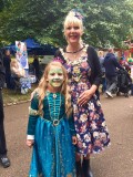 Rotherham Mayoress and a young girl dressed as aprincess
